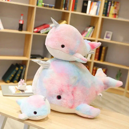 Narwhal Plush Rainbow Toy