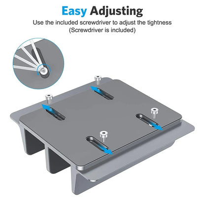 Adjustable Vertical Laptop Stand – Aluminium Desk Holder