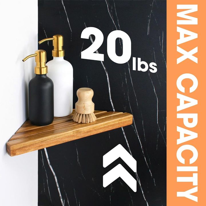 Acacia Corner Shelf