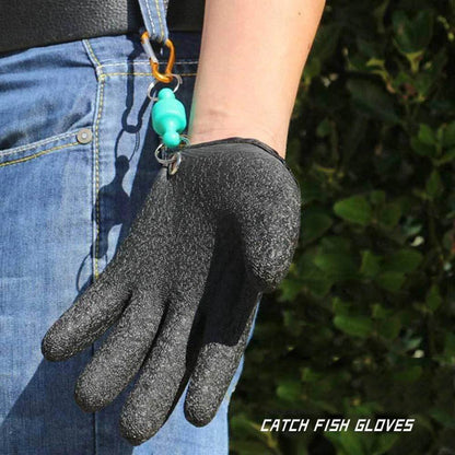 Magnet Release Full Finger Fishing Gloves - Non-slip, Puncture Resistant