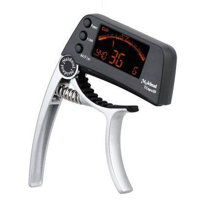 2-in-1 Guitar Tuner and Capo with LCD Display