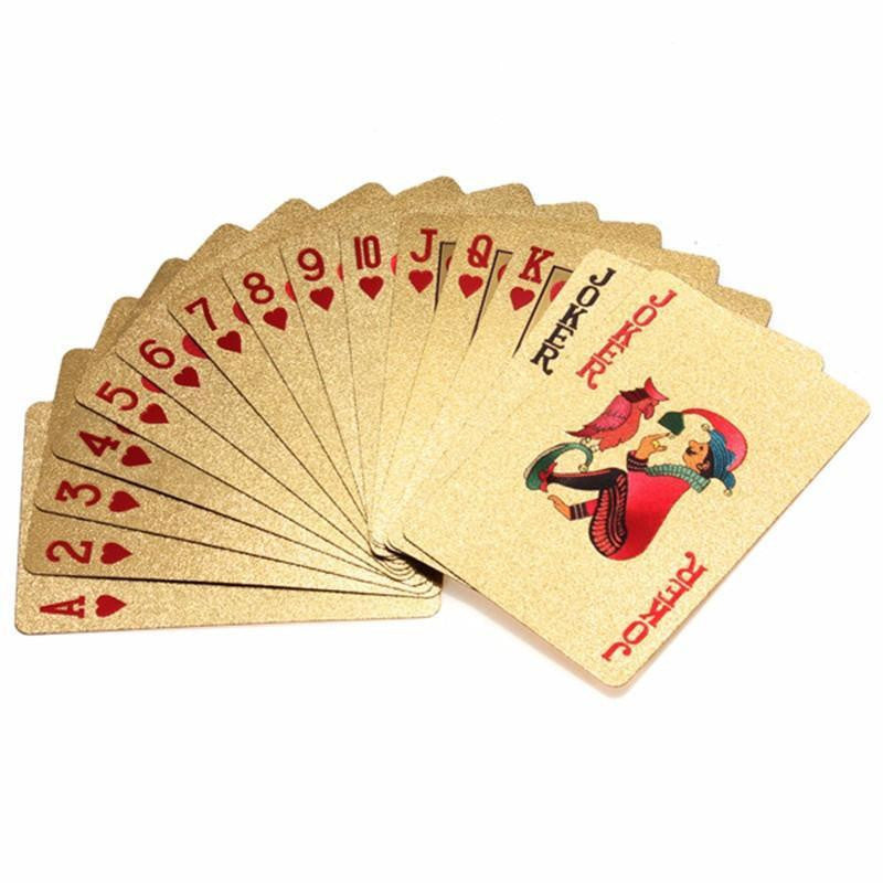 Gold Plated Playing Cards Luxury Deck with Box