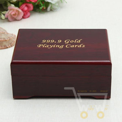 Gold Plated Playing Cards Luxury Deck with Box