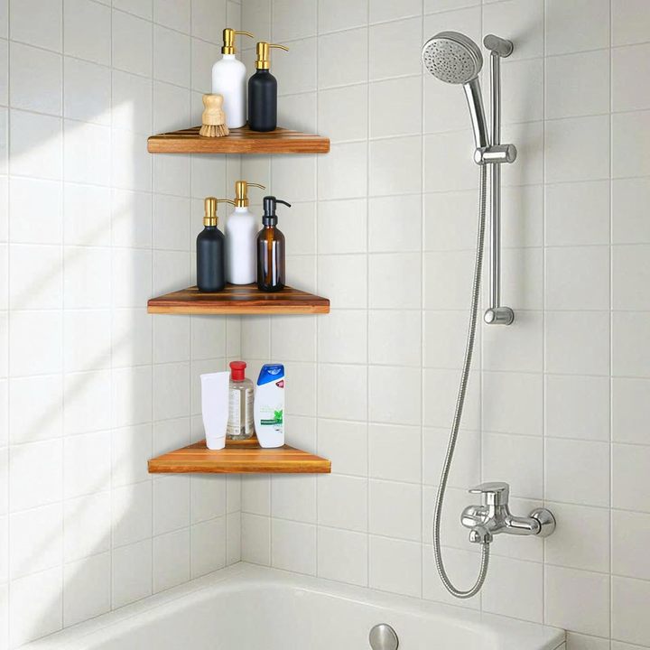 Acacia Corner Shelf