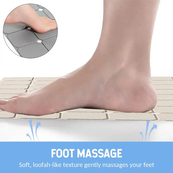 Silicone Foldable Tub Mat with Strong Suction Cups