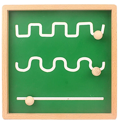 Montessori Wooden Pre-Writing Board with Tracing Ball