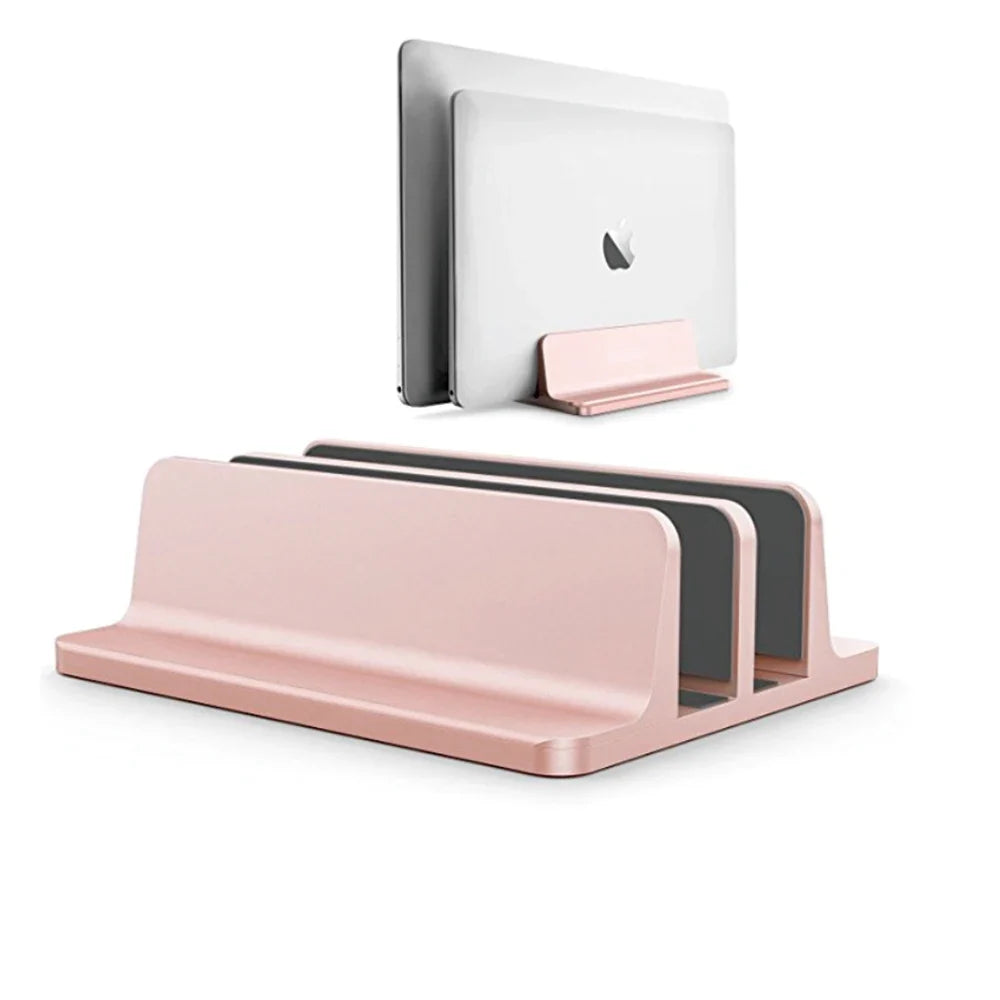 Adjustable Vertical Laptop Stand – Aluminium Desk Holder