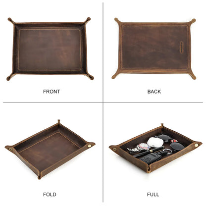 Leather Catchall Tray