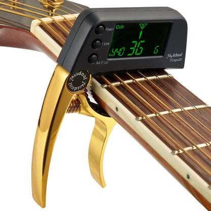 2-in-1 Guitar Tuner and Capo with LCD Display