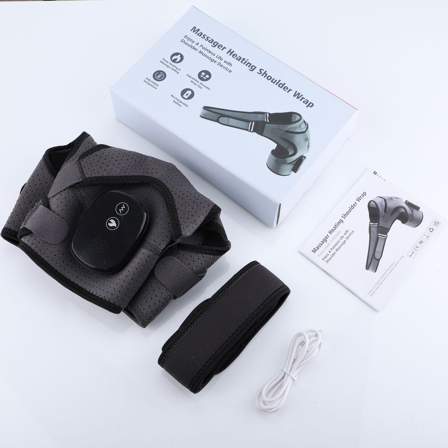 Electric Heating Shoulder Massager – Soothing Heat & Massage for Neck and Shoulder Relief