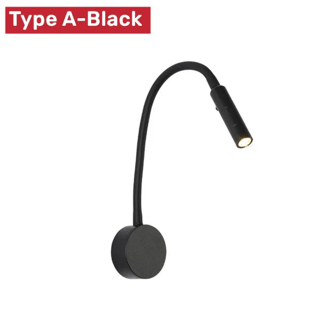 Flexible LED Reading Wall Lamp with Switch