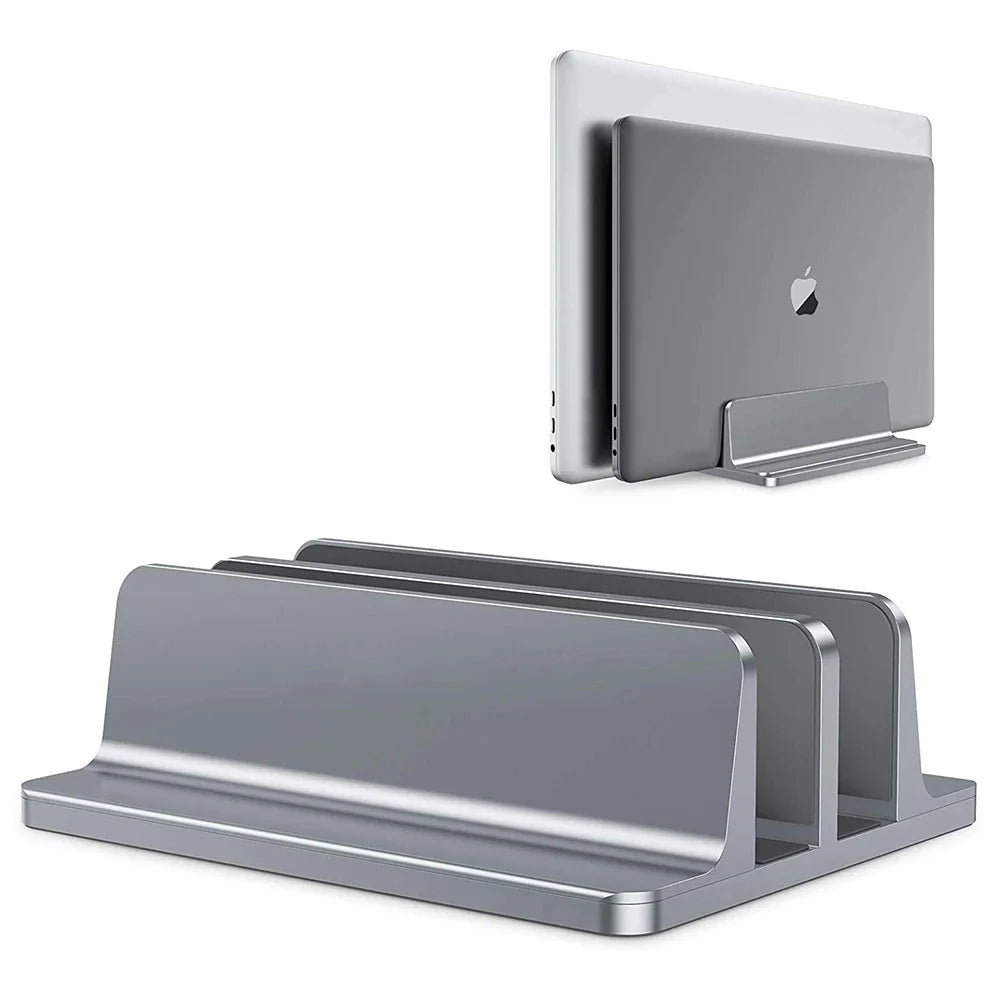 Adjustable Vertical Laptop Stand – Aluminium Desk Holder