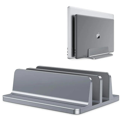Adjustable Vertical Laptop Stand – Aluminium Desk Holder