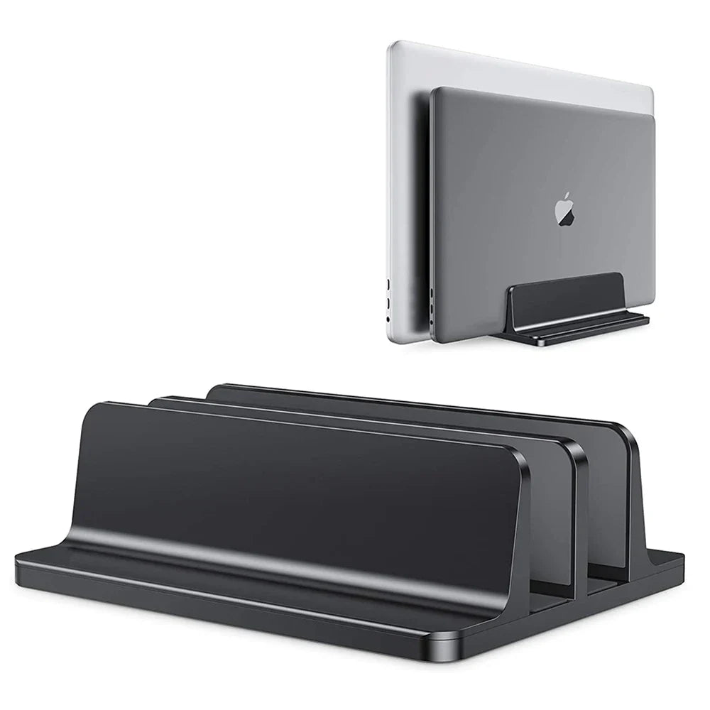 Adjustable Vertical Laptop Stand – Aluminium Desk Holder