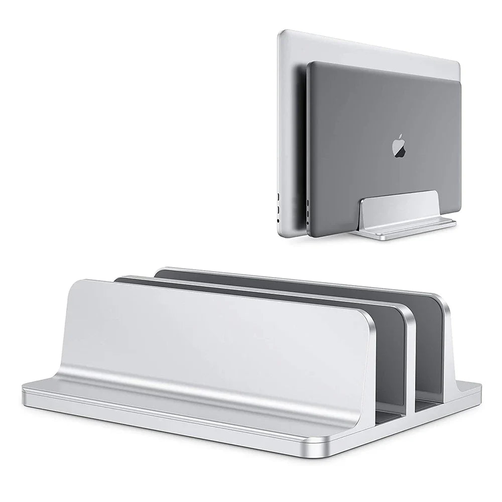 Adjustable Vertical Laptop Stand – Aluminium Desk Holder