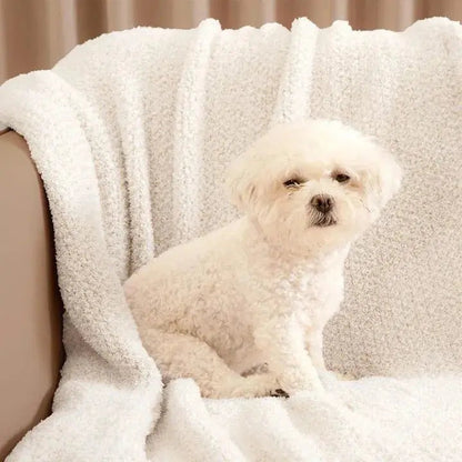 Reversible Knit Throw Blanket Super Soft Plush