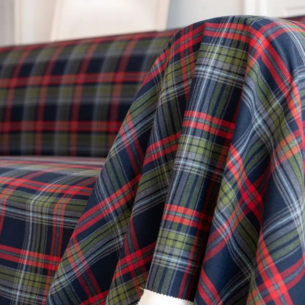 Plaid Sofa Cover Soft Stretch Couch Protector