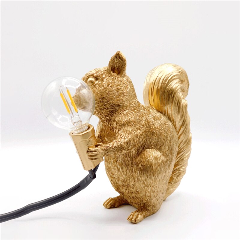 Squirrel LED Table Lamp with Warm Light