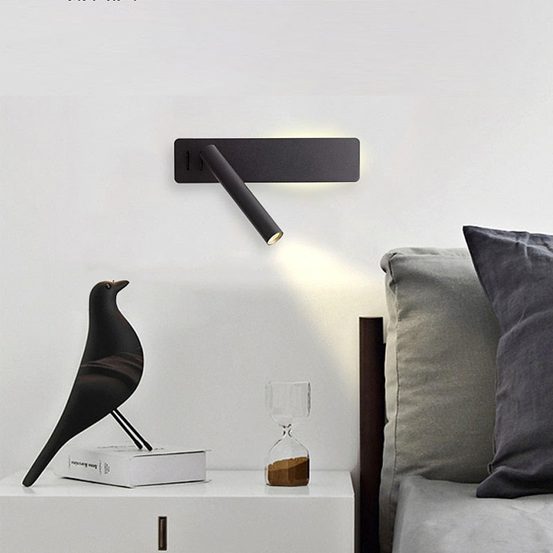 Adjustable LED Reading Wall Light Bedside Lamp