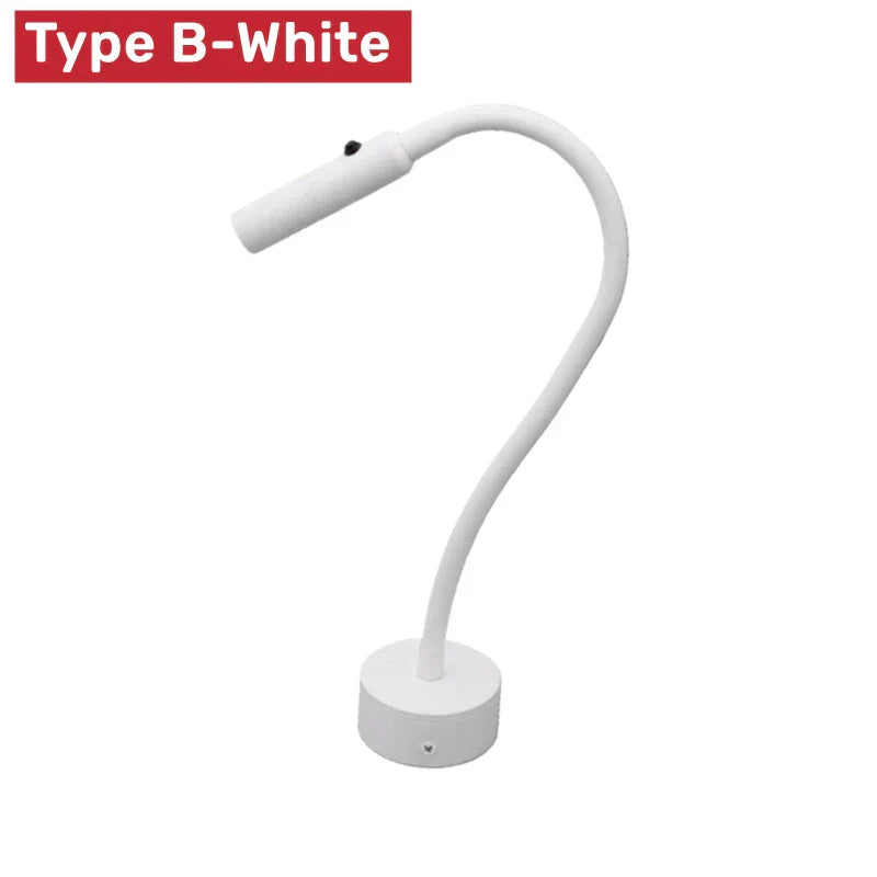 Flexible LED Reading Wall Lamp with Switch