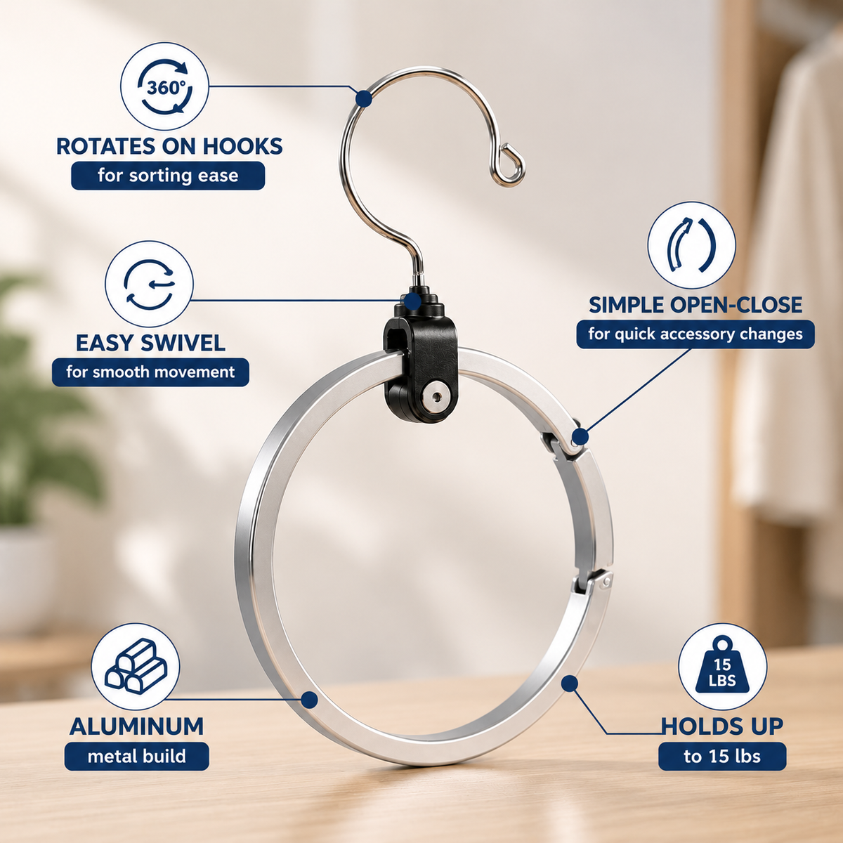 Circular Closet Organiser Hanger