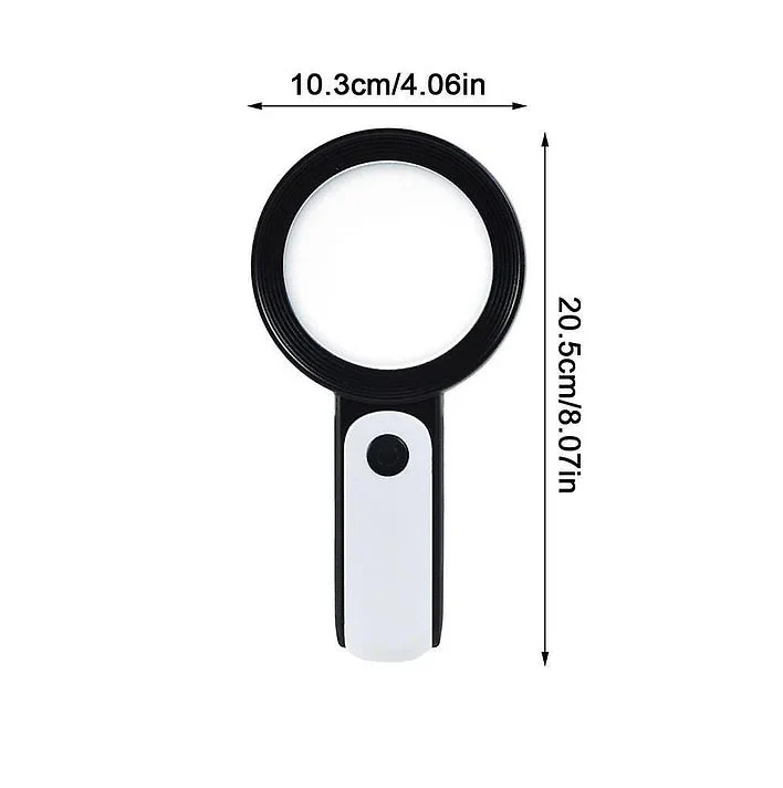 30X Magnifying Glass for Seniors with LED Light