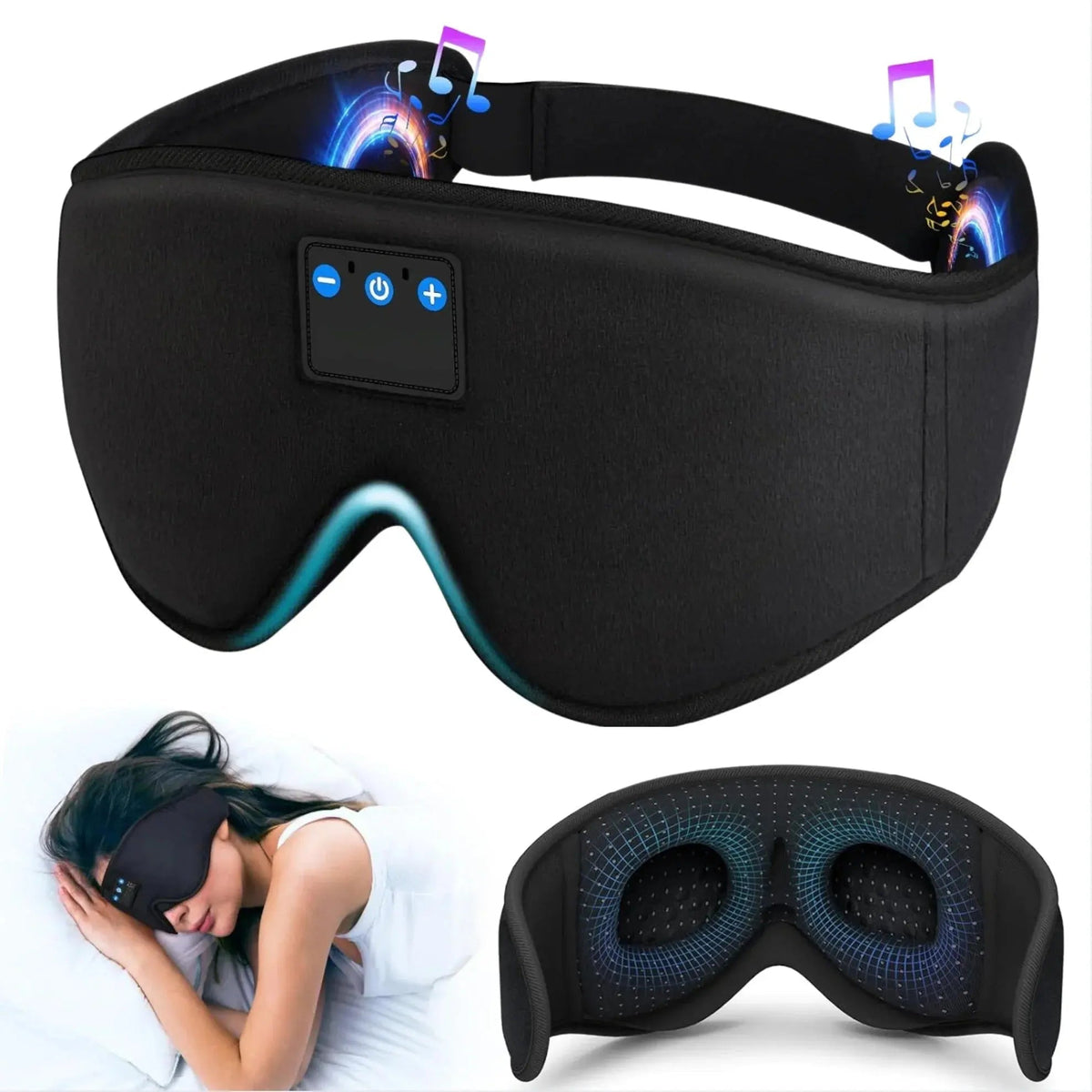 Bluetooth Sleep Mask with Wireless Headphones