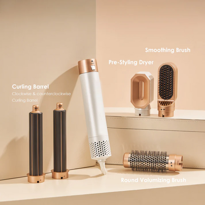 5-in-1 Hair Styler Pro V2 – Auto Curling, Blow Dry & Straighten ,1000W