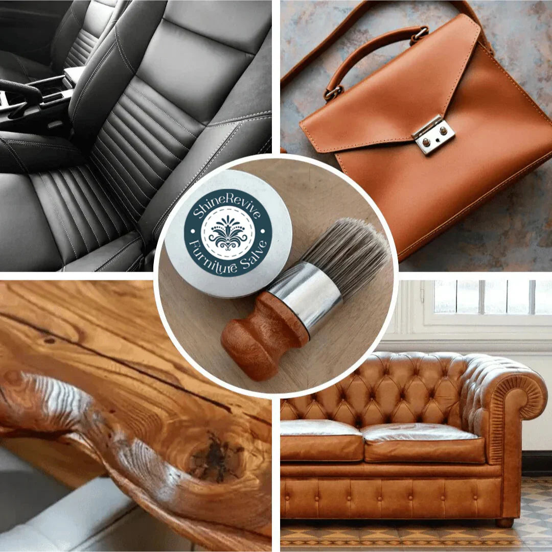 Leather Furniture Conditioner & Repair Brush Kit