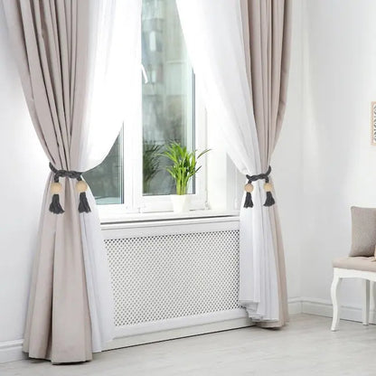 Wooden Curtain Tiebacks – 2 Pieces