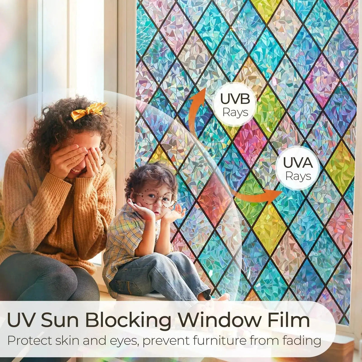 Rainbow Privacy Window Film