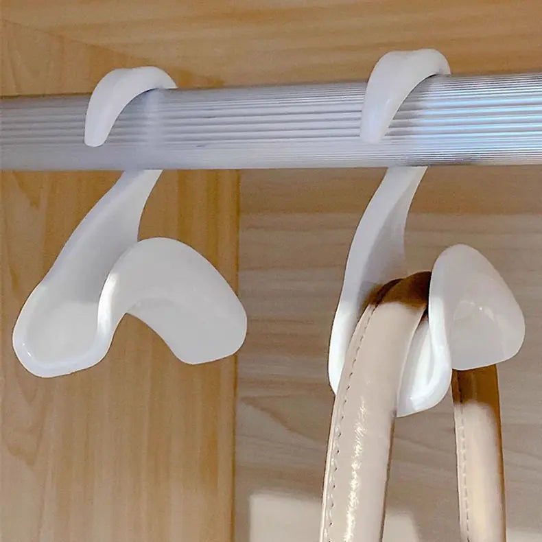 Arched Clothes Hanger & Bag Hook – 10 Pieces