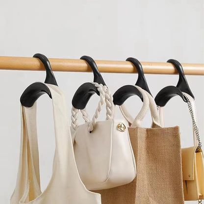 Arched Clothes Hanger & Bag Hook – 10 Pieces