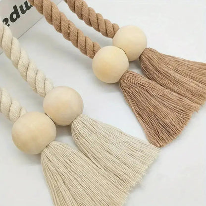 Wooden Curtain Tiebacks – 2 Pieces