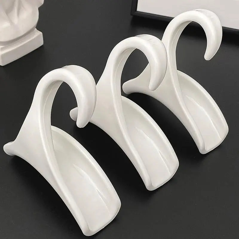 Arched Clothes Hanger & Bag Hook – 10 Pieces