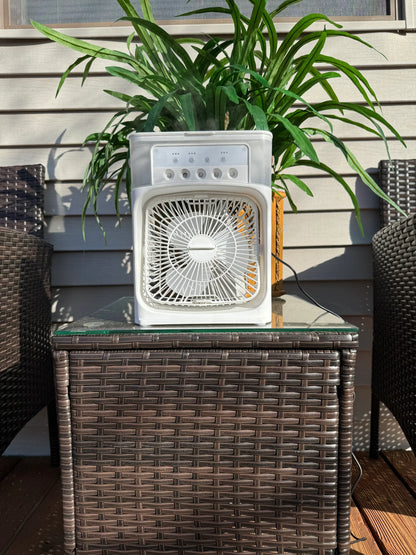 Portable Air Cooler - Mini AC with Humidifier & Silent Fan for Personal Cooling