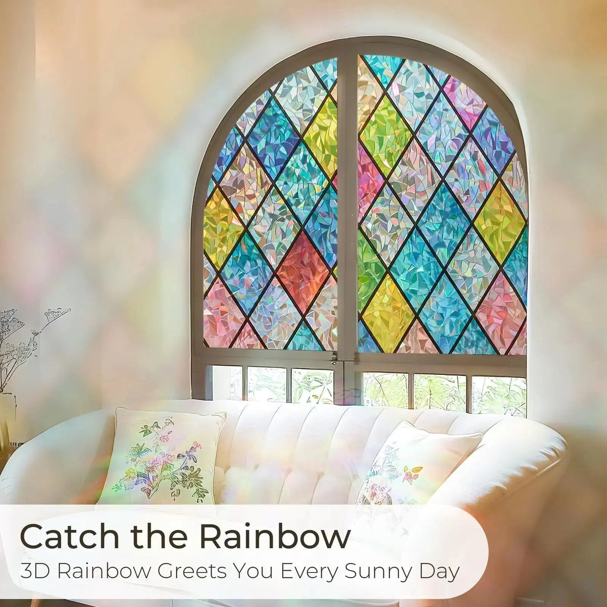 Rainbow Privacy Window Film