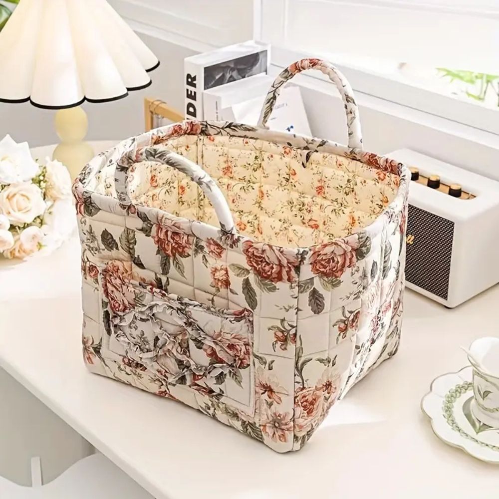 Boho Fabric Storage Basket