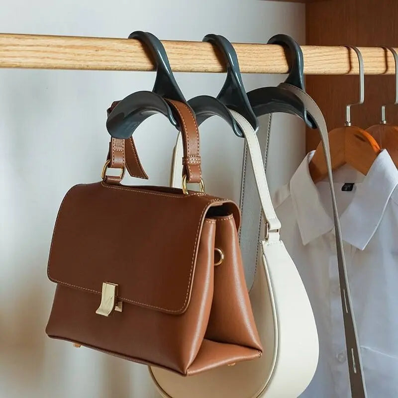 Arched Clothes Hanger & Bag Hook – 10 Pieces