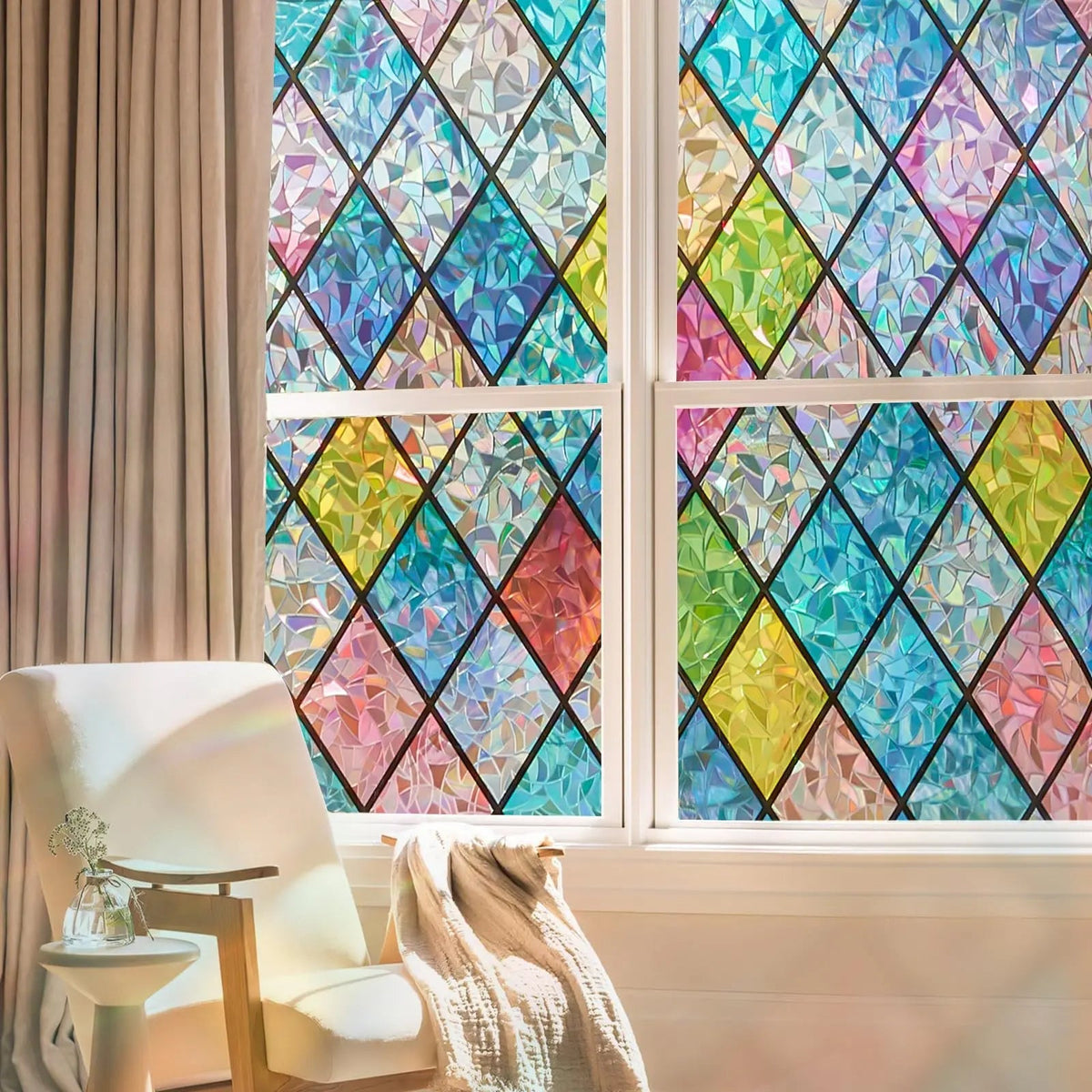 Rainbow Privacy Window Film