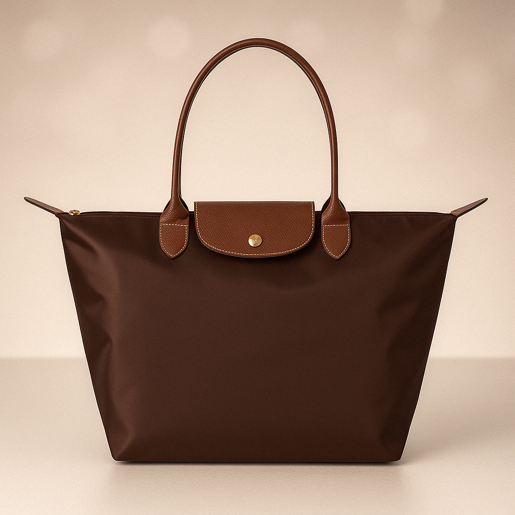 Leather Handle Tote Bag – Waterproof Lining, Stylish & Durable