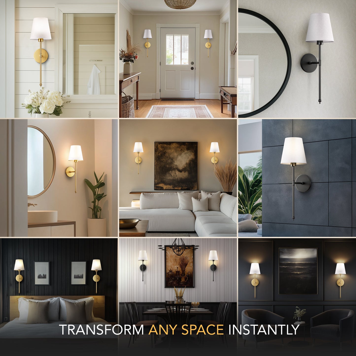 Wireless Wall Sconces – Modern LED Battery Lights