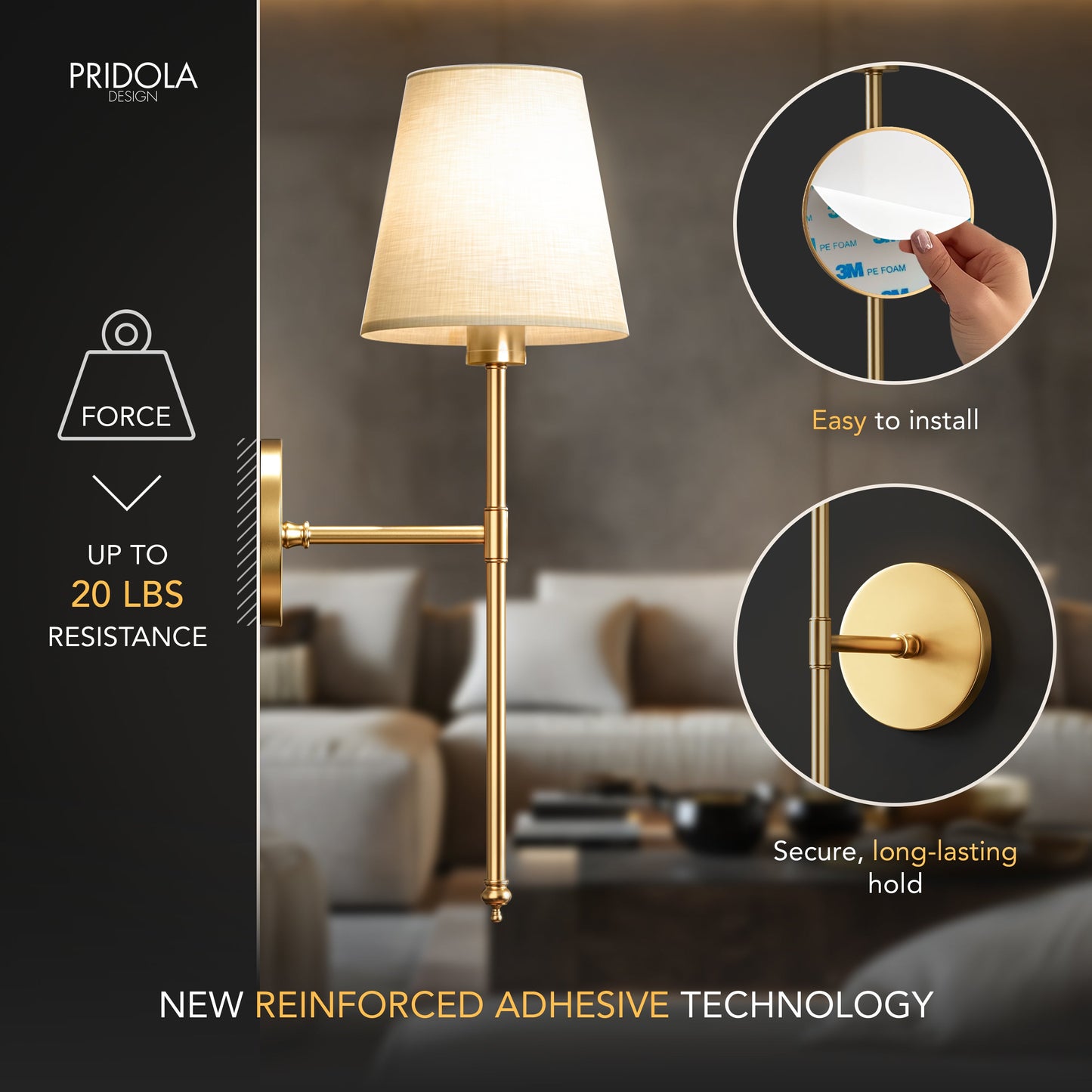 Wireless Wall Sconces – Modern LED Battery Lights