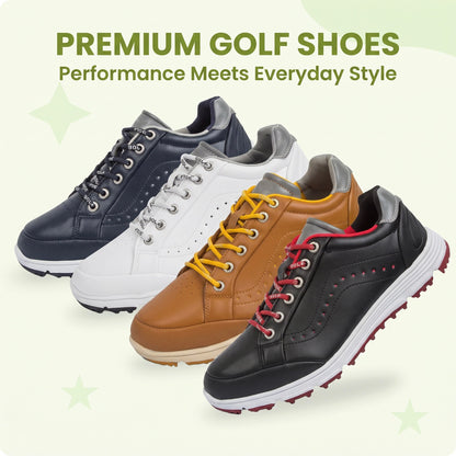 Men's Water-Resistant Golf Shoes – Lightweight Grip Trainers