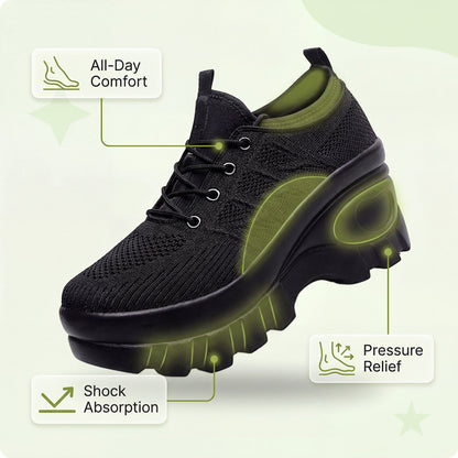Nurse Comfort Shoes Platform Arch Support Slip-On