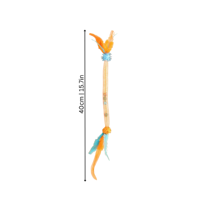 Interactive Cat Toy Ball - Bell & Feather Toy