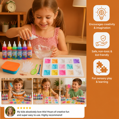 Creative Water Jelly Figure Kit with Gel and Moulds
