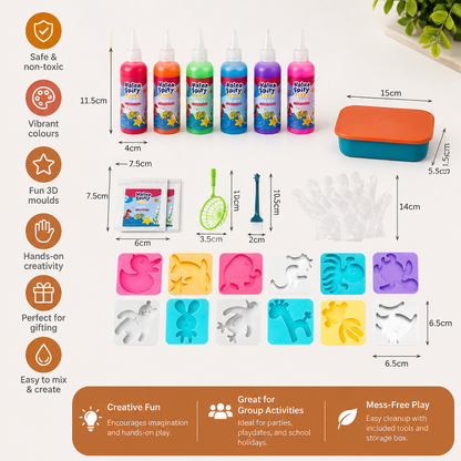 Creative Water Jelly Figure Kit with Gel and Moulds