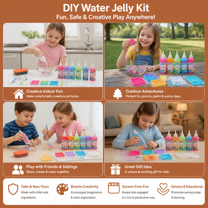 Creative Water Jelly Figure Kit with Gel and Moulds