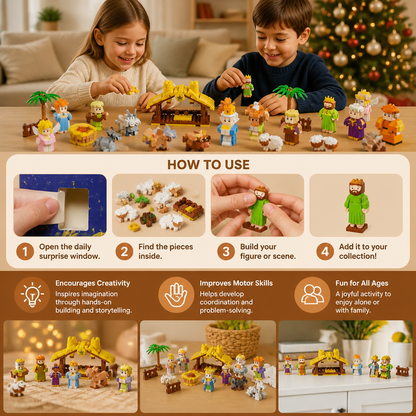 Building Block Advent Calendar – Build Your Own Nativity Scene